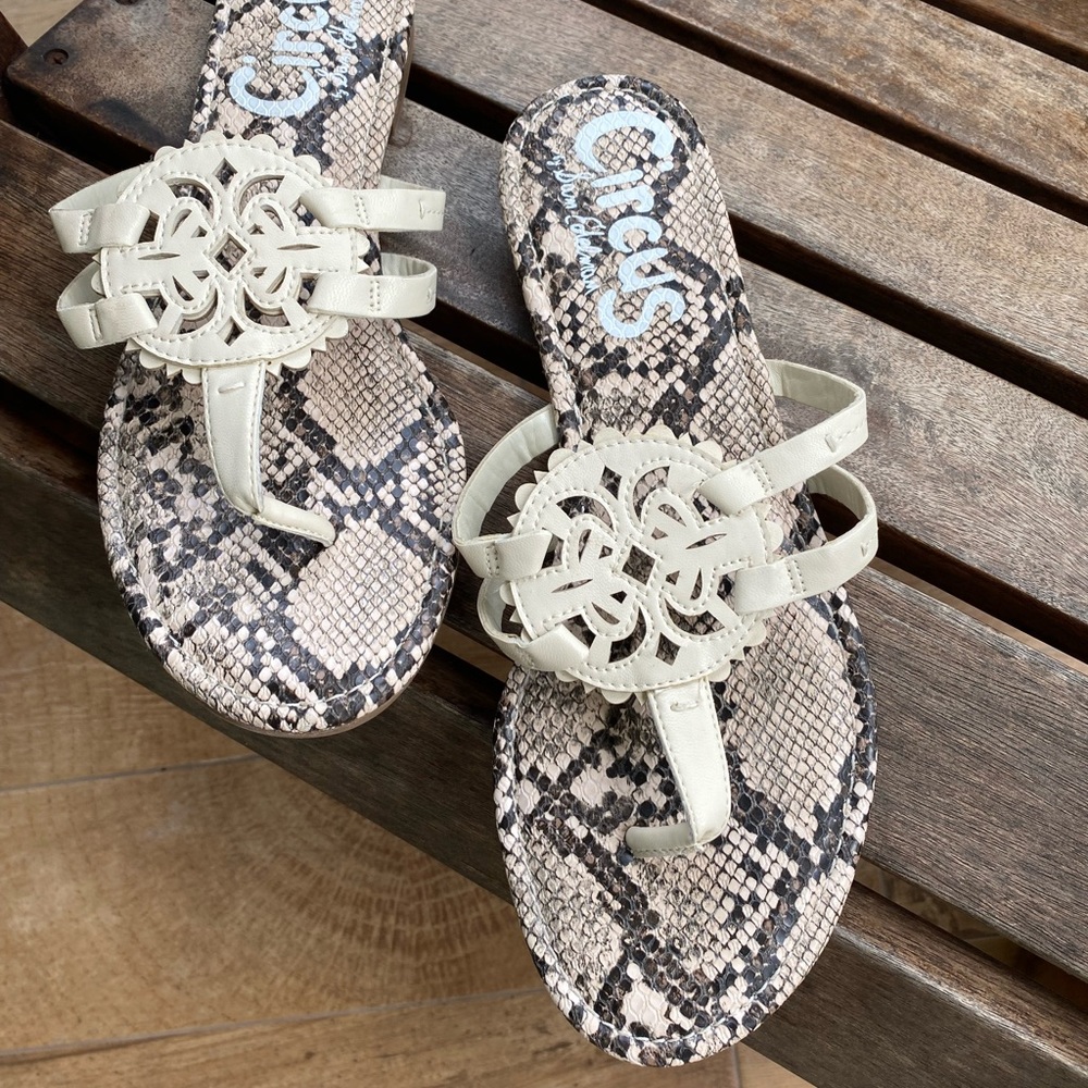 Cream Sandals
